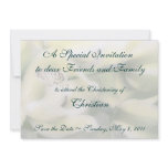 Christening Invitation Template, Orchids
