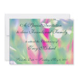 Christening Invitation Template, Soft Garden