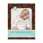 CHRISTENING INVITE :: polka dot - jade green