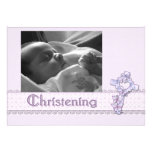 Christening Lavender Invitation
