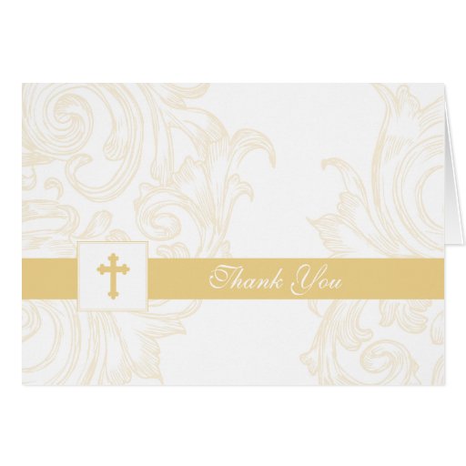Christening or First Communion Thank You Card