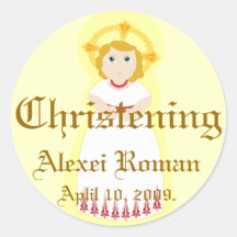 Christening Sticker-Customize