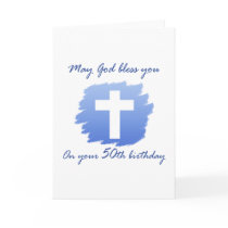 Christian 50th Birthday Card