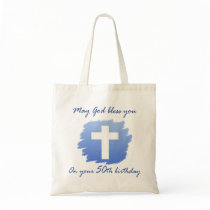 Christian 50th Birthday Gifts Tote Bags