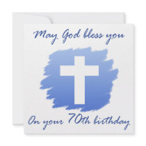 Christian 70th Birthday Gifts Invitation