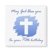 Christian 70th Birthday Gifts Magnet
