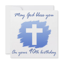Christian 90th Birthday Gifts Announcement