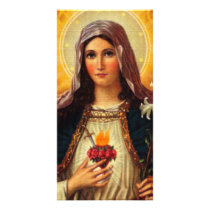 Christian Art of Sacred Heart of Jesus and Mary Photo Cards