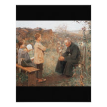 Christian Art The Catechism Lesson Personalized Announcement
