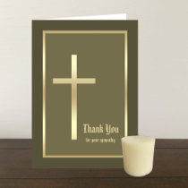 Christian Bereavement Sympathy Thank You Card
