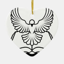 Christian Bible Dove Concept Ornament