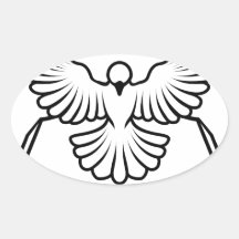 Christian Bible Dove Concept Sticker