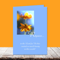 Christian Birthday Card -- Beauty in the World