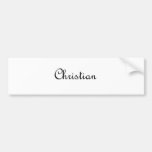 Christian Bumper Sticker