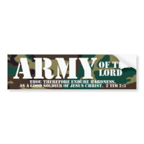 Christian Bumper Sticker - Army of the Lord