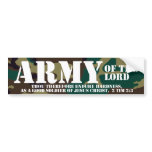 Christian Bumper Sticker - Army of the Lord bumper stickers