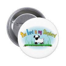 Christian button - The Lord is My Shepherd