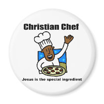 Christian Chef religious gift Fridge Magnet