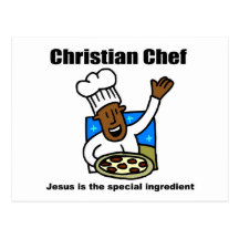 Christian Chef religious gift Post Card
