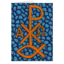 Christian Chi-Rho Fish All-Occasion Card