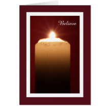 Christian Christmas Card -- Believe