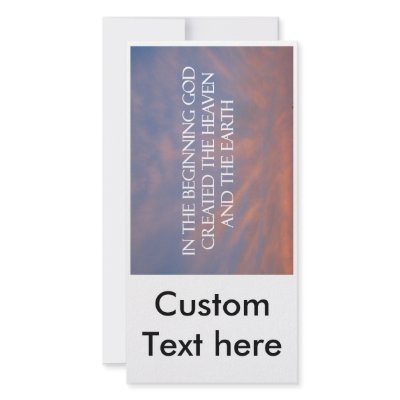 Christian Church Invitation Customized Photo Card by adamland