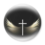 Christian: Cross and Spirit Magnet