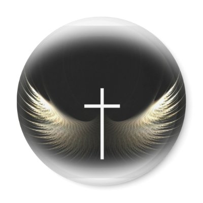 Christian: Cross and Spirit Magnet by cowboyannie
