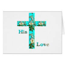 Christian cross clothing card