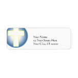 Christian Cross Custom Return Address Labels