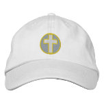 Christian Cross Embroidered Hat