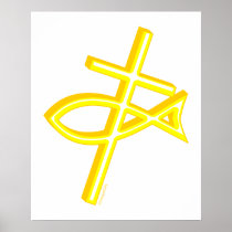 Christian Cross & Fish