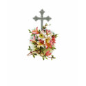 Christian Cross Floral T-Shirt