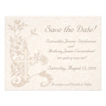 Christian Cross Flourish Save the Date Cards Custom Invitation