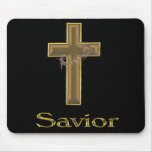 christian cross mouse pad