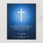 Christian Cross on blue background Flyers