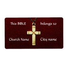 Christian Cross Ownership Labels