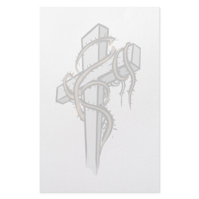 Christian Cross Stationary Stationery Design by UTeezSF