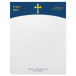 Christian Cross Symbol Letterhead