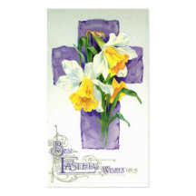 Christian Easter Holy Cross Custom Business Card