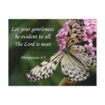Christian Faith Art ~ Philippians 4:5 Post Cards