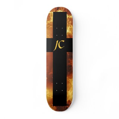 Christian Fire JC Cross Skate Board by blackbill9999
