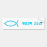 Christian Fish - Follow Jesus Bumper Stickers