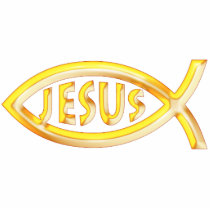 Christian Fish - Jesus - Photo Sculpture