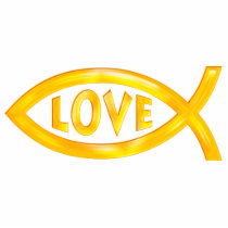 Christian Fish - LOVE- Photo Sculpture