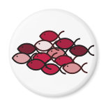 Christian Fish School - Red Range Magnets