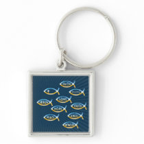 Christian Fish Symbol Key Chains