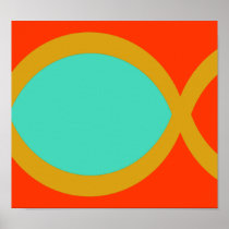 Christian Fish Symbol Posters