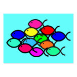 Christian Fish Symbol Rainbow Colors Tract Cards /