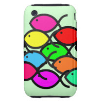 Christian Fish Symbol - Rainbow Colours